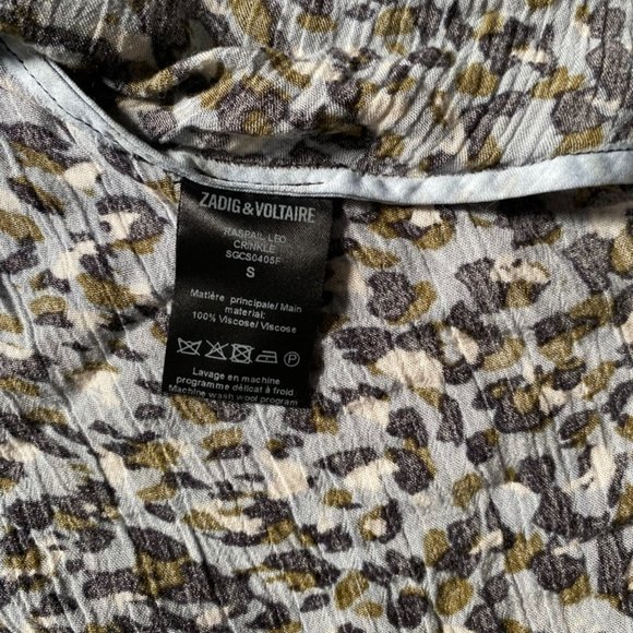 Zadig & Voltaire Raspail Leo Dress Blue Size S - Picture 7 of 12